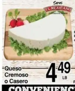 Superior Grocers El Mexicano Queso Cremoso o Casero offer