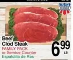 Superior Grocers Beef Clod Steak offer