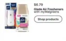 Walgreens Glade Air Fresheners with myWalgreens offer
