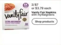 Walgreens Vanity Fair Napkins offer