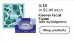 Walgreens Kleenex Facial Tissue offer