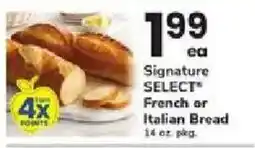 ACME Signature Select French or Italian Bread offer