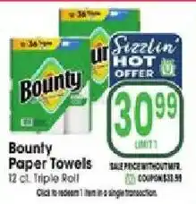 Jewel-Osco Bounty Paper Towels offer