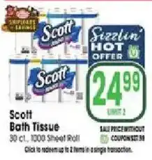 Jewel-Osco Scott Bath Tissue offer