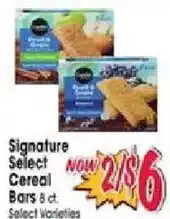 Jewel-Osco Signature Select Cereal Bars offer