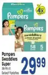 Jewel-Osco Pampers Swaddlers Super offer