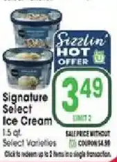Jewel-Osco Signature Select Ice Cream offer