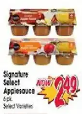 Jewel-Osco Signature Select Applesauce offer