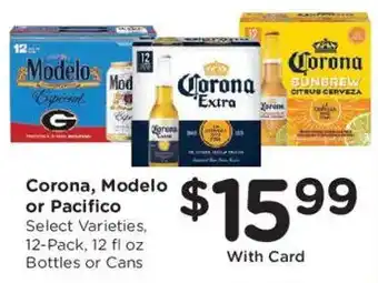 Kroger Corona, Modelo or Pacifico offer