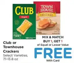 Kroger Club or Townhouse Crackers offer