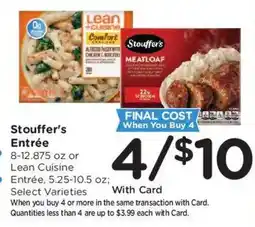 Kroger Stouffer's Entrée offer