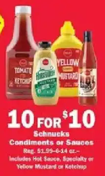 Schnucks Condiments or Sauces