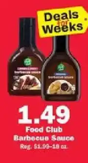 Schnucks Food Club Barbecue Sauce offer