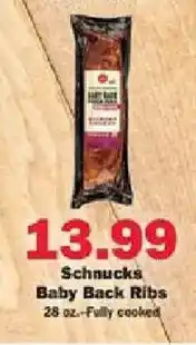 Schnucks Schnucks baby back ribs offer