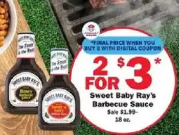 Schnucks Sweet Baby Ray's Barbecue Sauce offer