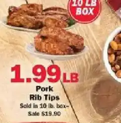 Schnucks Pork Rib Tips offer