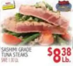 Ingles Markets Sashimi Grade Tuna Steaks offer