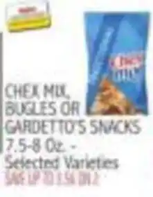 Ingles Markets CheX Mix, Bugles or GardeTo's Snacks offer