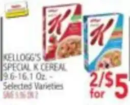 Ingles Markets Kellogg's Special K Cereal offer