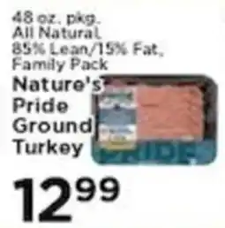 Pioneer Supermarkets Nature's Pride ground turkey offer