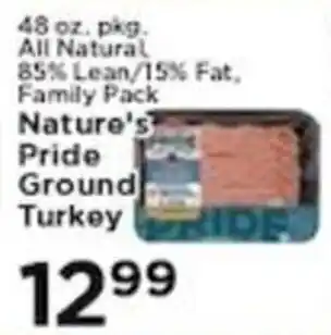 Pioneer Supermarkets Nature's Pride ground turkey offer