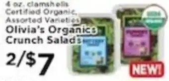 Pioneer Supermarkets Olivia's Organics Crunch Salads offer