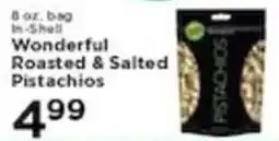Pioneer Supermarkets Wonderful roasted & salted pistachios offer
