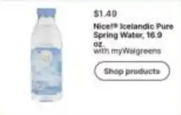 Walgreens Nice! Icelandic Pure Spring Water offer