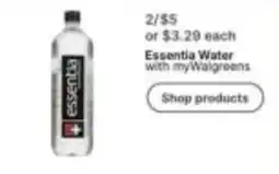 Walgreens Essentia Water offer