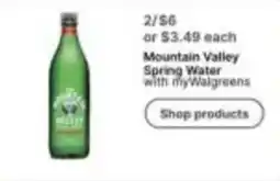 Walgreens Mountain Valley Spring Water offer