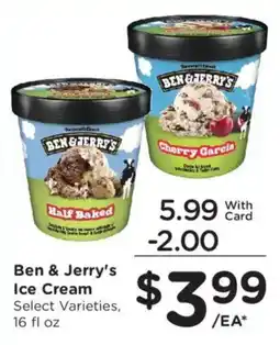 Kroger Ben & Jerry's Ice Cream offer