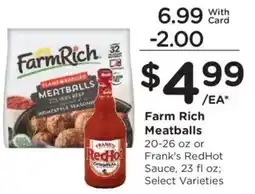 Kroger Farm Rich Meatballs offer