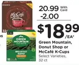 Kroger Green Mountain, Donut Shop or McCafé K-Cups offer