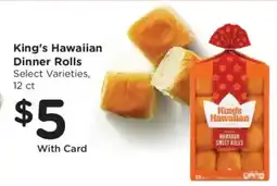 Kroger King's Hawaiian Dinner Rolls offer