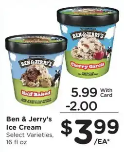 Ralphs Ben & Jerry's Ice Cream offer