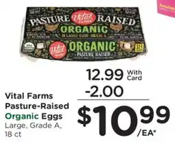 Ralphs Vital Farms Pasture-Raised Organic Eggs offer