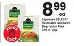 ACME Signature Select Reclosable Sandwich Bags offer