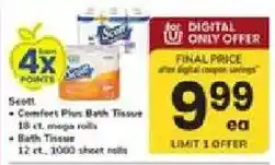 ACME Scott Comfort Plus Bath Tissue or Bath Tissue offer