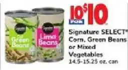 ACME Signature SELECT Corn, Green Beans or Mixed Vegetables offer