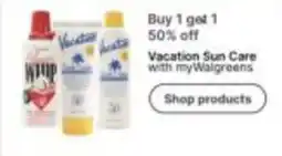 Walgreens Vacation Sun Care with myWalgreens offer