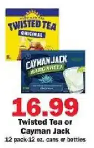 Schnucks Twisted Tea or Cayman Jack offer