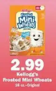 Schnucks Kellogg's Frosted Mini Wheats offer
