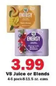 Schnucks V8 Juice or Blends offer