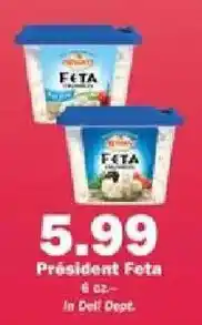 Schnucks President Feta offer