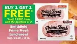 Schnucks Smithfield Prime Fresh Lunchmeat offer