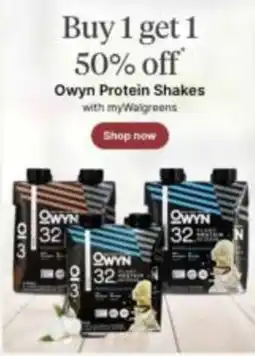 Walgreens Owyn Protein Shakes offer
