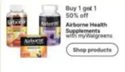 Walgreens Airborne Health Supplements offer