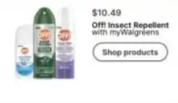 Walgreens Off! Insect Repellent offer