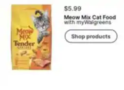 Walgreens Meow Mix Cat Food offer