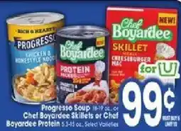 Jewel-Osco Progresso Soup or Chef Boyardee Skillet or Chef Boyardee Protein offer
